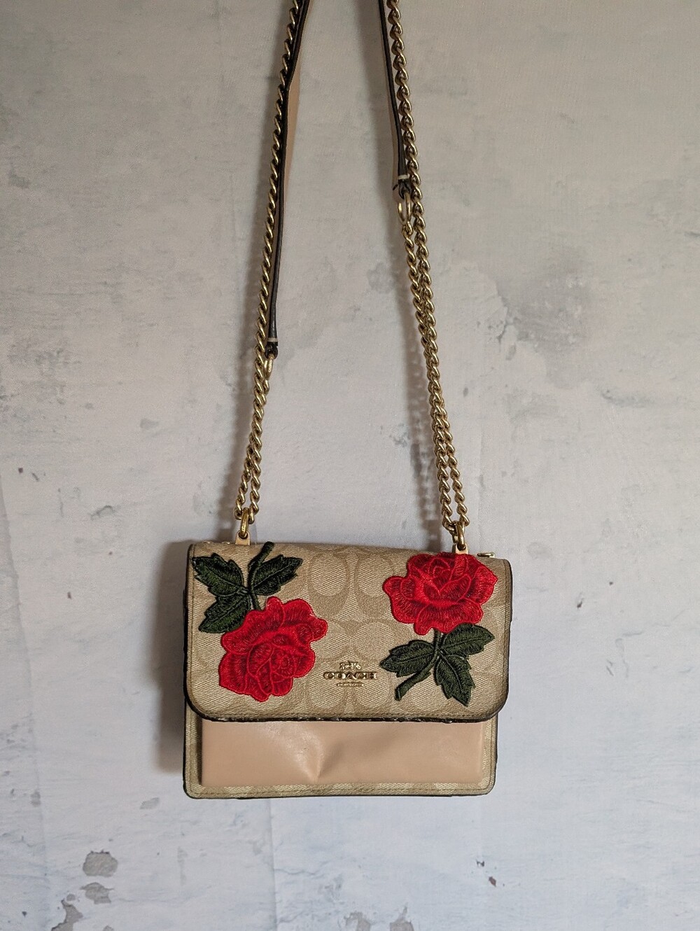 Coach Klare Rose Embroidered Crossbody Handbag - Picture 2 of 16
